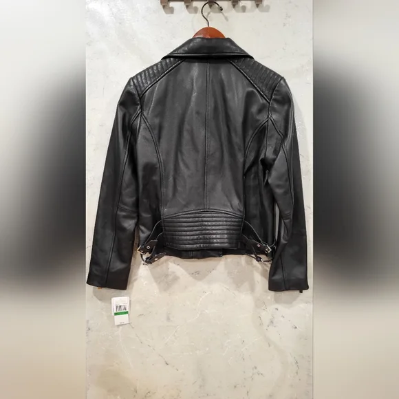 New Michael Kors Leather Jacket - Picture 6 of 8